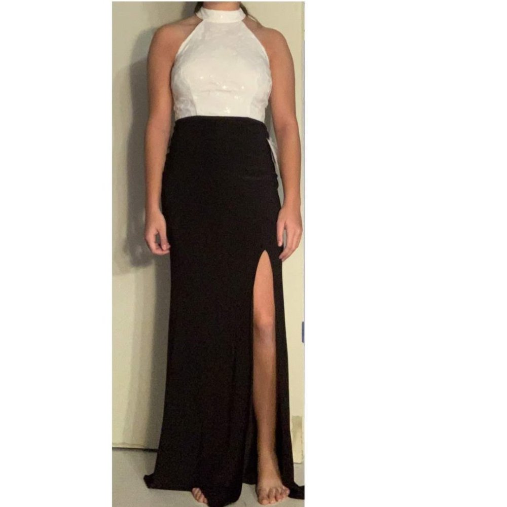 Black and White Prom Dress